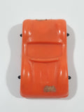 Vintage Orange Plastic Toy Car Vehicle 2 1/4" Long
