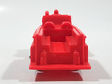Vintage Fire Truck Bright Pink Red Rubber Toy Car Vehicle 4 1/8" Long