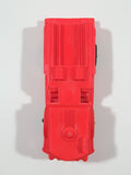 Vintage Fire Truck Bright Pink Red Rubber Toy Car Vehicle 4 1/8" Long