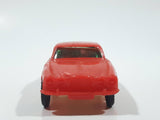 Vintage Sedan Red Plastic Toy Car Vehicle 4 1/4" Long Made in Hong Kong