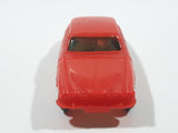 Vintage Sedan Red Plastic Toy Car Vehicle 4 1/4" Long Made in Hong Kong