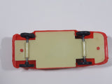 Vintage Sedan Red Plastic Toy Car Vehicle 4 1/4" Long Made in Hong Kong