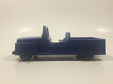 Vintage 1950s Reliable Toys Jeep Blue Plastic Toy Car Vehicle 5 1/2" Long Made in Canada