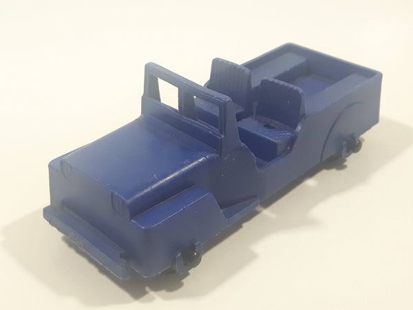 Vintage 1950s Reliable Toys Jeep Blue Plastic Toy Car Vehicle 5 1/2" Long Made in Canada