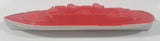 Rare Vintage Plasti Toy Steam Ship Red and White Plastic Toy Boat 7" Long
