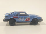 Vintage Majorette No. 220 Mustang SVO Blue 1/59 Scale Die Cast Toy Car Vehicle with Opening Hatch