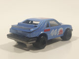 Vintage Majorette No. 220 Mustang SVO Blue 1/59 Scale Die Cast Toy Car Vehicle with Opening Hatch