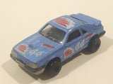 Vintage Majorette No. 220 Mustang SVO Blue 1/59 Scale Die Cast Toy Car Vehicle with Opening Hatch