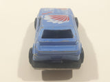 Vintage Majorette No. 220 Mustang SVO Blue 1/59 Scale Die Cast Toy Car Vehicle with Opening Hatch
