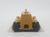Vintage Majorette No. 287 Bulldozer Yellow Die Cast Toy Car Vehicle Missing Tracks, Roof, and Blade