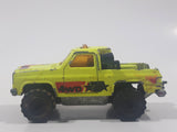 Majorette No. 291 & No. 228 Depanneuse Truck 4WD Fluorescent Yellow Die Cast Toy Car Vehicle
