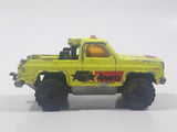 Majorette No. 291 & No. 228 Depanneuse Truck 4WD Fluorescent Yellow Die Cast Toy Car Vehicle