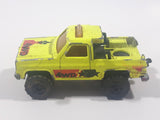 Majorette No. 291 & No. 228 Depanneuse Truck 4WD Fluorescent Yellow Die Cast Toy Car Vehicle
