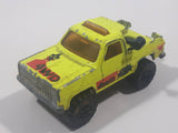 Majorette No. 291 & No. 228 Depanneuse Truck 4WD Fluorescent Yellow Die Cast Toy Car Vehicle