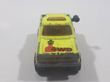 Majorette No. 291 & No. 228 Depanneuse Truck 4WD Fluorescent Yellow Die Cast Toy Car Vehicle
