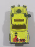 Majorette No. 291 & No. 228 Depanneuse Truck 4WD Fluorescent Yellow Die Cast Toy Car Vehicle