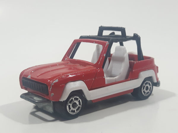 Vintage Majorette No. 252 JP4 Red 1:47 Scale Die Cast Toy Car Vehicle Made in France