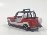 Vintage Majorette No. 252 JP4 Red 1:47 Scale Die Cast Toy Car Vehicle Made in France
