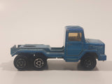Vintage Majorette Magirus Blue Semi Tractor Truck 1:100 Scale Die Cast Toy Car Trucking Rig Vehicle Made in France