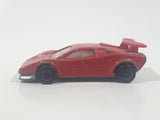 Vintage Majorette No. 237 Lamborghini Countach Red 1/56 Scale Die Cast Toy Car Vehicle