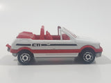 Vintage Majorette No. 281 / 210 Peugeot 205 GTI Convertible White 1/53 Scale Die Cast Toy Car Vehicle Made in France