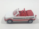 Vintage Majorette No. 281 / 210 Peugeot 205 GTI Convertible White 1/53 Scale Die Cast Toy Car Vehicle Made in France