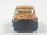 Rare Vintage Majorette No. 270 Autobianchi A 112 Yellow 1/53 Scale Die Cast Toy Car Vehicle with Opening Hatch Made in France