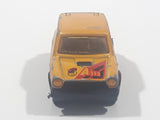 Rare Vintage Majorette No. 270 Autobianchi A 112 Yellow 1/53 Scale Die Cast Toy Car Vehicle with Opening Hatch Made in France