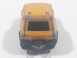 Rare Vintage Majorette No. 270 Autobianchi A 112 Yellow 1/53 Scale Die Cast Toy Car Vehicle with Opening Hatch Made in France