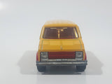 Vintage Majorette No. 279 / 234 Fourgon Van Yellow Red 1/65 Scale Die Cast Toy Car Vehicle Made in France with Opening Rear Doors