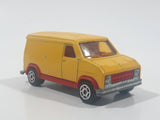 Vintage Majorette No. 279 / 234 Fourgon Van Yellow Red 1/65 Scale Die Cast Toy Car Vehicle Made in France with Opening Rear Doors