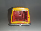 Vintage Majorette No. 279 / 234 Fourgon Van Yellow Red 1/65 Scale Die Cast Toy Car Vehicle Made in France with Opening Rear Doors