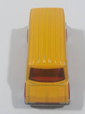 Vintage Majorette No. 279 / 234 Fourgon Van Yellow Red 1/65 Scale Die Cast Toy Car Vehicle Made in France with Opening Rear Doors