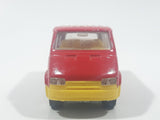 Majorette No. 243 Ford Transit Van "City Bus" Red 1/60 Scale Die Cast Toy Car Vehicle with Sliding Side Door