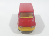 Majorette No. 243 Ford Transit Van "City Bus" Red 1/60 Scale Die Cast Toy Car Vehicle with Sliding Side Door