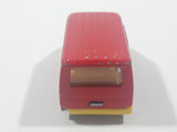 Majorette No. 243 Ford Transit Van "City Bus" Red 1/60 Scale Die Cast Toy Car Vehicle with Sliding Side Door