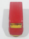 Majorette No. 243 Ford Transit Van "City Bus" Red 1/60 Scale Die Cast Toy Car Vehicle with Sliding Side Door