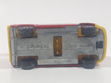 Majorette No. 243 Ford Transit Van "City Bus" Red 1/60 Scale Die Cast Toy Car Vehicle with Sliding Side Door
