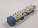 Vintage Majorette Milky The Good Milk Ford Truck and Trailer White and Blue 1/100 Scale Die Cast Toy Vehicle