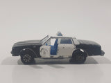 Vintage Majorette No. 240 Chevrolet Impala Highway Patrol Police Black and White 1/69 Scale Die Cast Toy Car Vehicle with Opening Doors