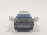 Vintage Majorette No. 240 Chevrolet Impala Highway Patrol Police Black and White 1/69 Scale Die Cast Toy Car Vehicle with Opening Doors
