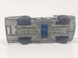 Vintage Majorette No. 240 Chevrolet Impala Highway Patrol Police Black and White 1/69 Scale Die Cast Toy Car Vehicle with Opening Doors