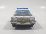 Vintage Majorette Chevrolet Impala Police Black and White 1/41 Scale Die Cast Toy Car Vehicle with Opening Doors