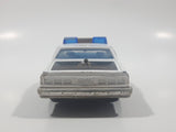 Vintage Majorette Chevrolet Impala Police Black and White 1/41 Scale Die Cast Toy Car Vehicle with Opening Doors