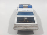 Vintage Majorette Chevrolet Impala Police Black and White 1/41 Scale Die Cast Toy Car Vehicle with Opening Doors