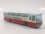 Vintage Majorette No. 373 Neoplan Bus Croisiere Red and White 1/87 Scale Die Cast Toy Car Vehicle