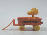 Vintage 1970s Aviva Peanuts Woodstock Orange Wagon Die Cast Toy Car Vehicle Figure Made in Hong Kong