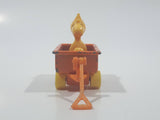 Vintage 1970s Aviva Peanuts Woodstock Orange Wagon Die Cast Toy Car Vehicle Figure Made in Hong Kong