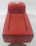 Vintage Mickey Mouse and Donald Duck Busy Bus Red Plastic 11" Long Toy Car Vehicle