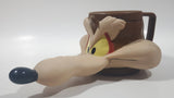 1992 Warner Bros. Looney Tunes Wile E. Coyote Plastic Coffee Cup Mug Cartoon Collectible